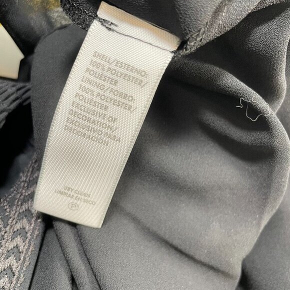 Rebecca Minkoff Noelle Dress Womens‎ XS Black Peasant Embroidered Smocked V-Neck - Picture 12 of 16